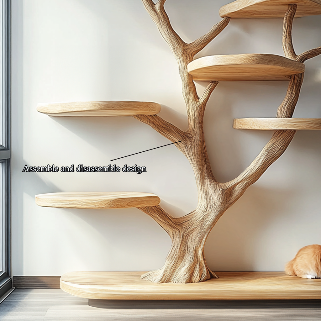 Rustic Cat Tree Natural Wood Cat Furniture Handmade Gift Cat