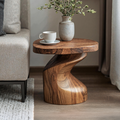 Handcrafted Wood End Table For Natural And Cozy Touch